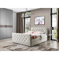 Łóżko kontynentalne MONAKO z kryształkami